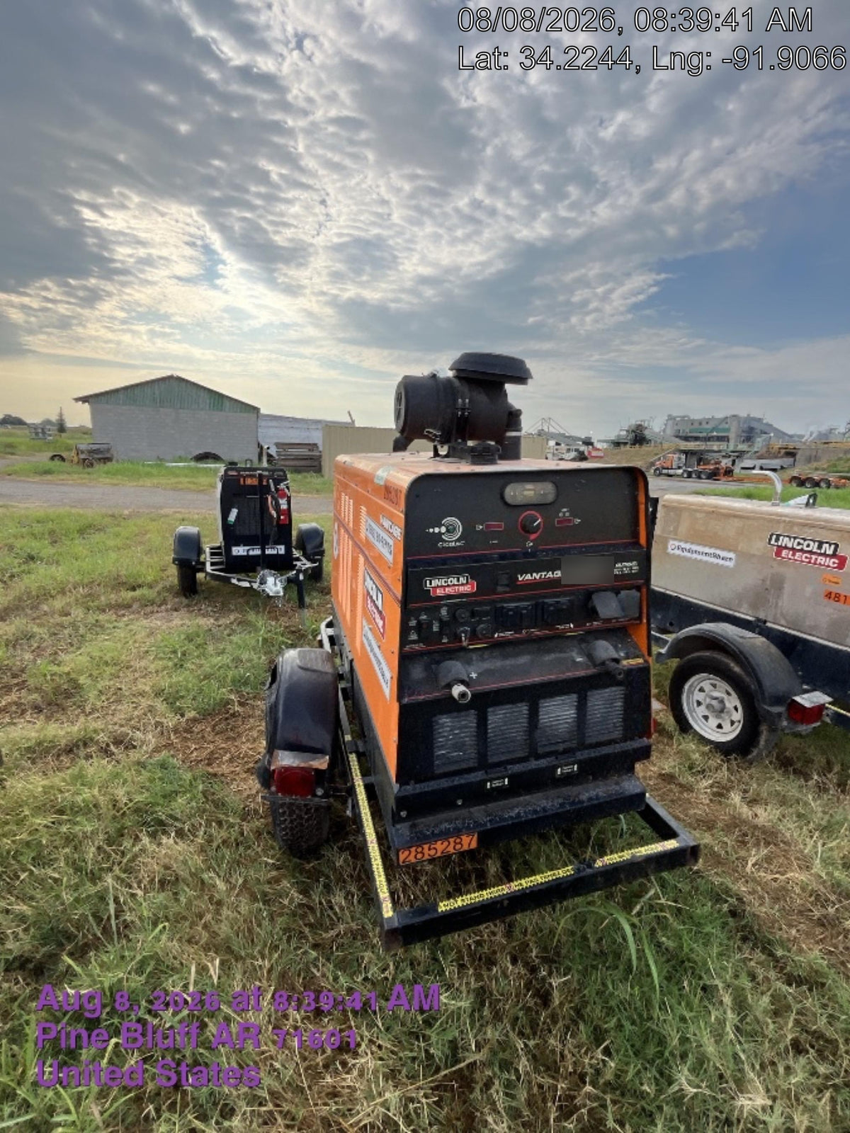 2022 Lincoln Electric Vantage 549X Crosslink Technology, Trailer Mounted, ES Decals, T3