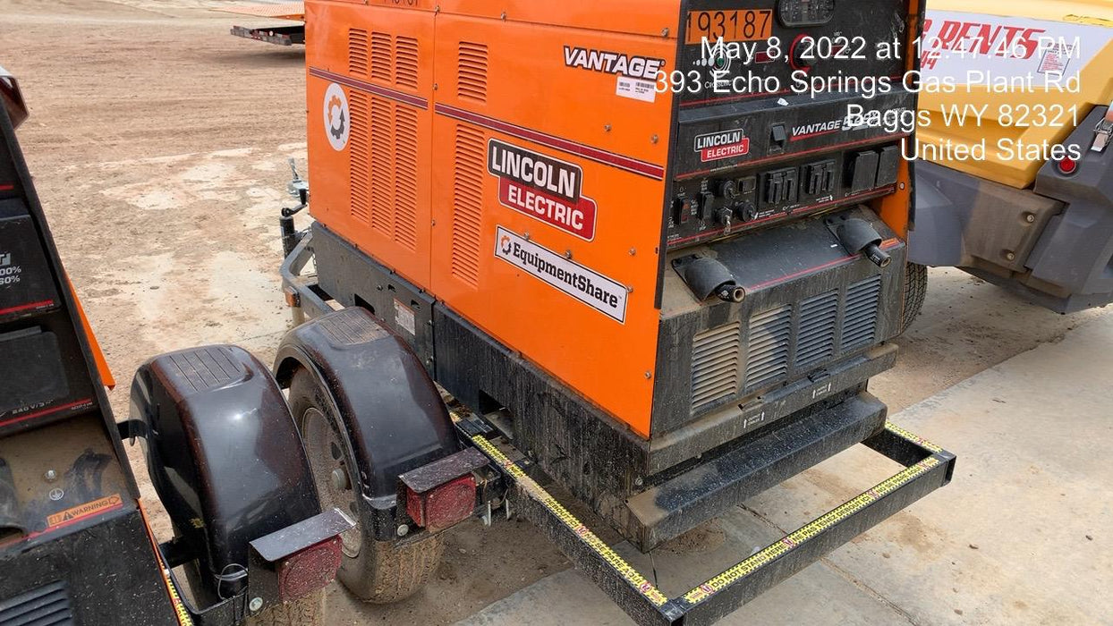 2021 Lincoln Electric Vantage 549X Ready Pak 3, ORANGE (includes trailer, cable rack, fender light kit)