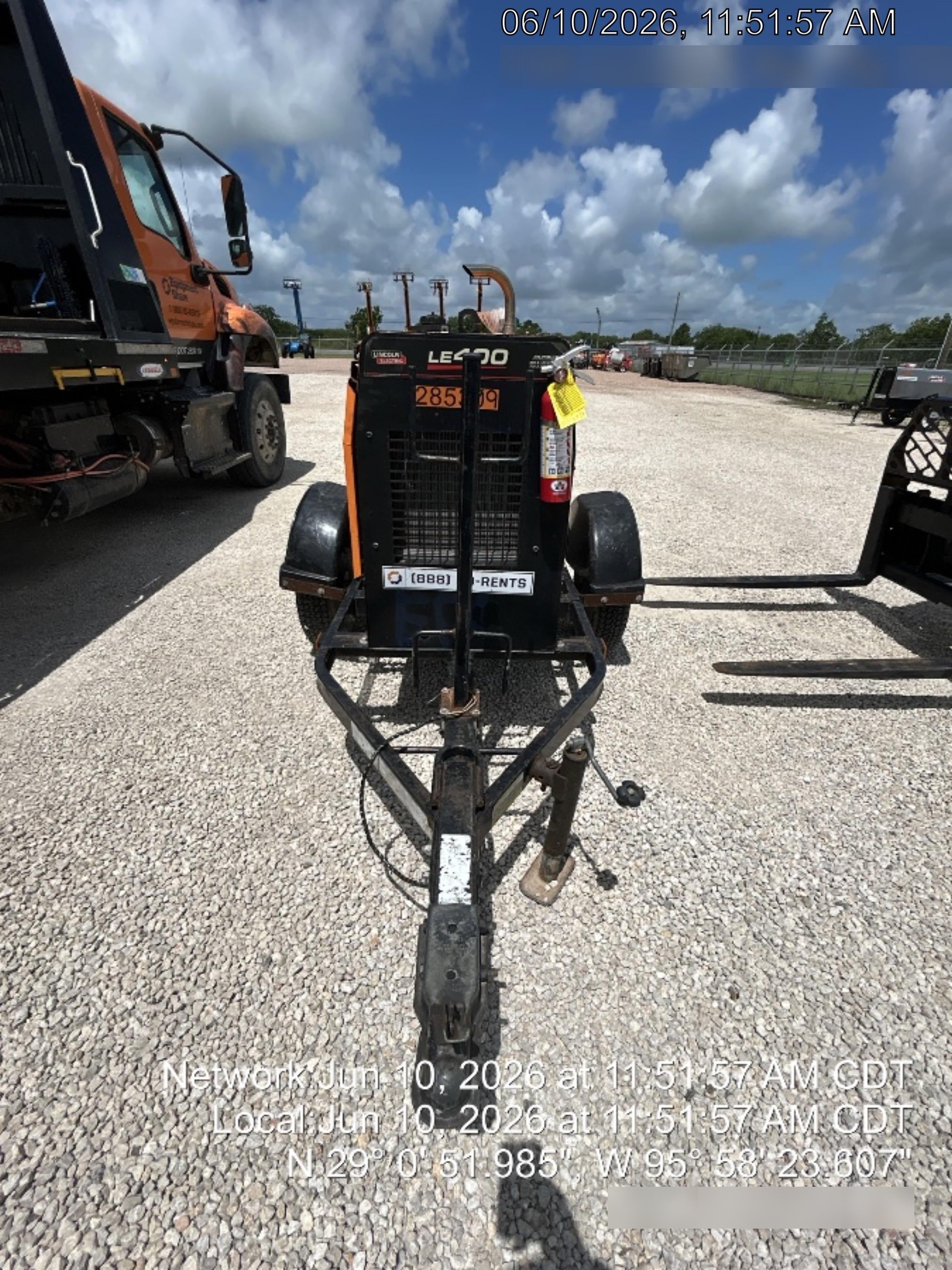 2022 Lincoln Electric LE400 Kubota V1505, Trlr, Cable Rack, Light Kit, ES Decals, T3