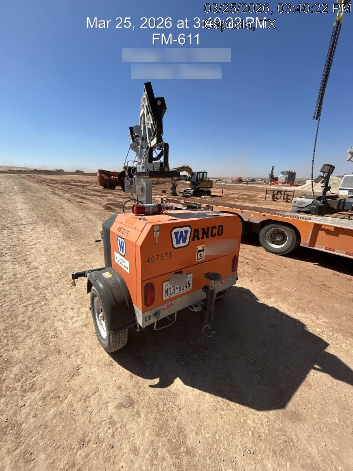 2024 Wanco WLTT-4MM4K Diesel, Deep Sea Controller, Shore Power Plug, Auto Start, (4) 350W LED Floodlights, 4kW Generator, 60 Gal Fuel Tank, 2" Ball, T3