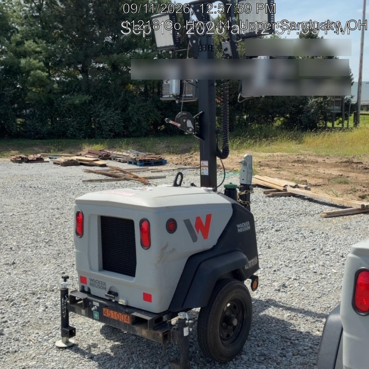 2024 Wacker Neuson LTT4 Diesel, Kohler KDW702, Deep Sea Controller, Auto Start, LED 320W, Bypass Outlet, T3