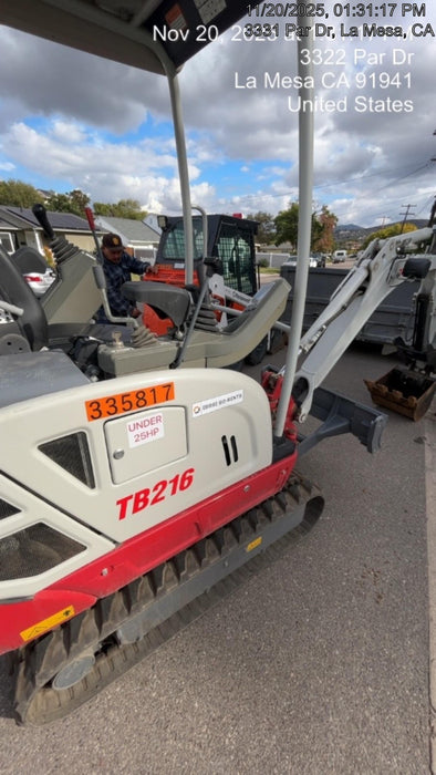 2023 TAKEUCHI TB216R