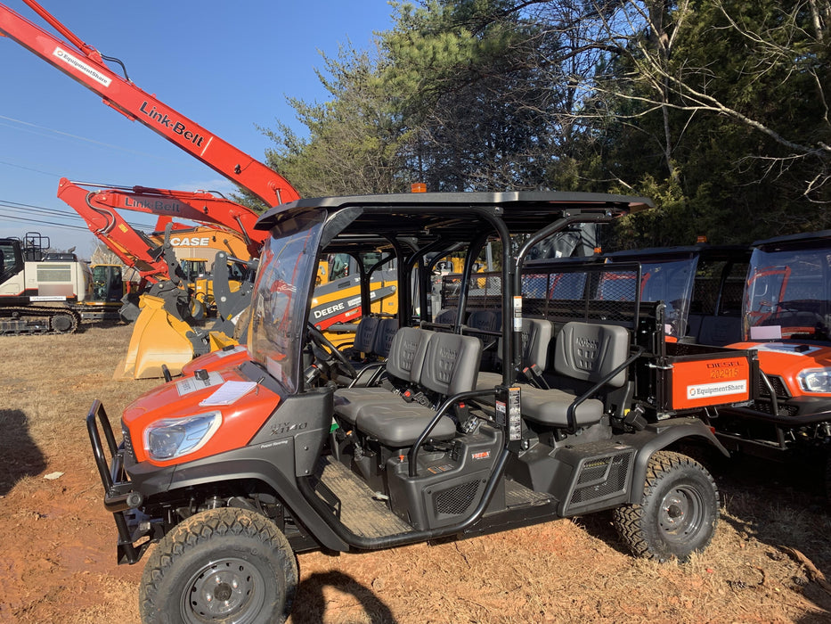 2022 Kubota RTV-X1140W-H Plastic Canopy, Windshield Acrylic Clear, LED Strobe Light, Wire Harness Kit, Back up Alarm