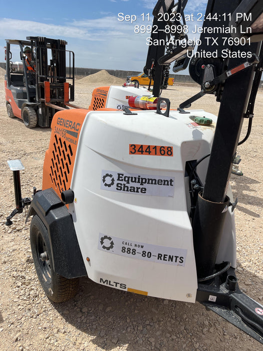 2023 Generac MLT2 Diesel, Flex Switch 120V Input, Powerzone Controller, (4) 320W LED Lights, 4kW Generator, 39.9 Gal Fuel Tank, 2" Ball, T3