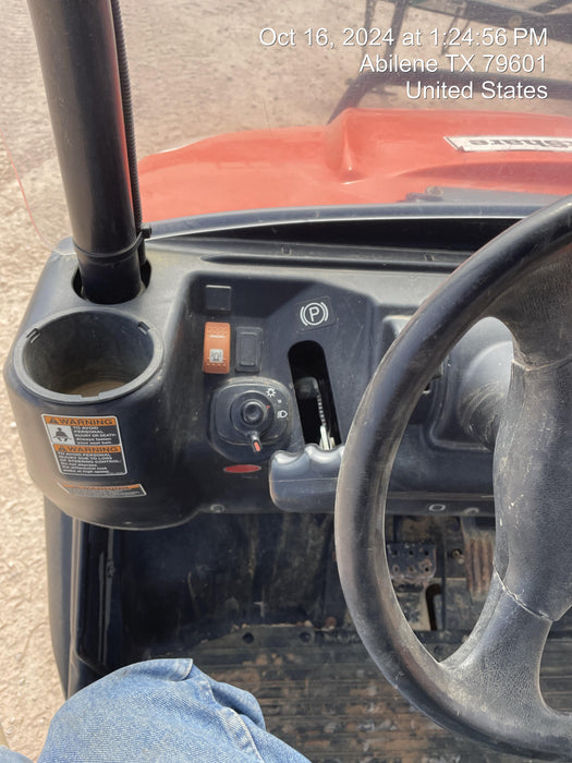 2022 Kubota RTV-X1140W-H Plastic Canopy, Windshield Acrylic Clear, LED Strobe Light, Wire Harness Kit, Back up Alarm