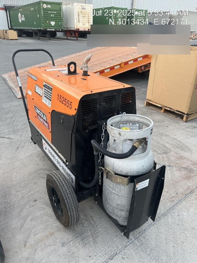 2021 Lincoln Electric Ranger 305 LPG LPG One-Pak (includes undercarriage, tank holder & tank strap) ORANGE