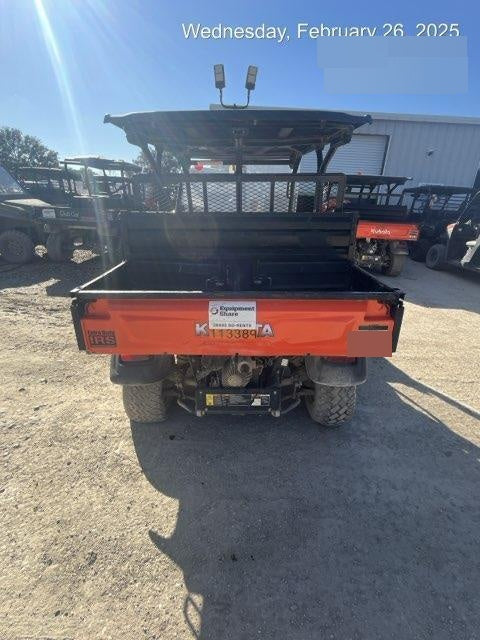 Kubota RTV-X1140W-H 4wd Utility Cart, 4 Seat, Diesel, LED Strobe, Windshield Tempered Glass, Plastic Canopy, Wire Harness Kit, Backup Alarm