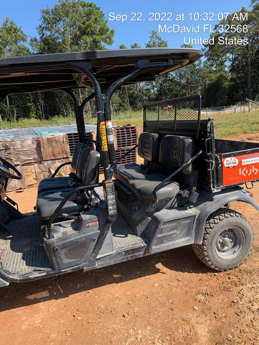 2021 Kubota RTV-X1140W-H Plastic Canopy, Windshield Acrylic Clear, LED Strobe Light, Wire Harness Kit, Back up Alarm