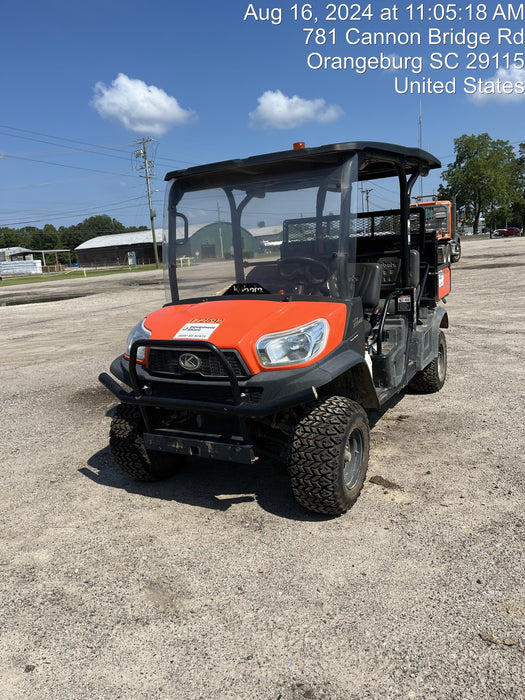 2021 Kubota RTV-X1140W-H Plastic Canopy, Windshield Acrylic Clear, LED Strobe Light, Wire Harness Kit, Back up Alarm