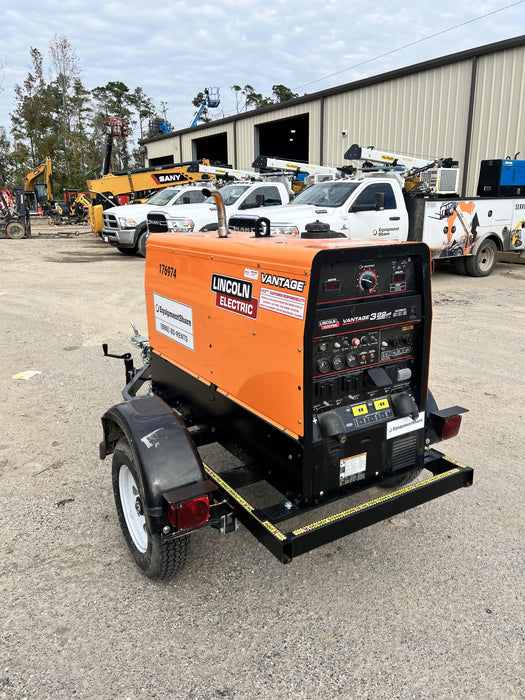 2021 Lincoln Electric Vantage 322 Vantage 322 Ready Pak 3 w/ Decals, ORANGE (includes trailer, cable rack, fender light kit) NO Telematics