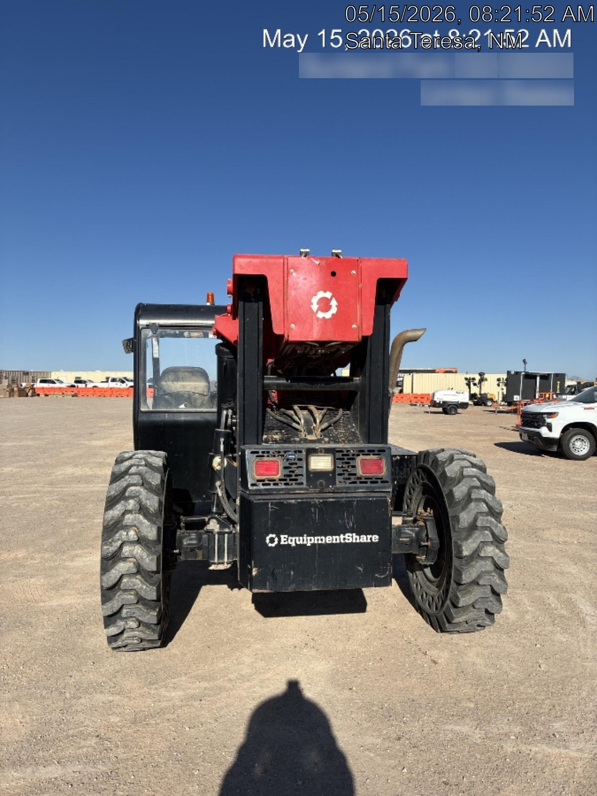 2019 Manitou MTA10055 Canopy, 120 HP, Solid Tires, Work Lights, Lift Hook, Auxiliary Hydraulics 66" Carriage and 60" Forks
