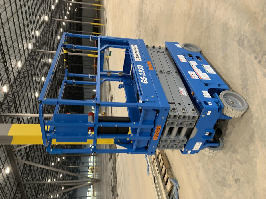 2020 Genie GS-1930 Solid Non Marking Tires, Beacon, Folding rails with half height swing gate