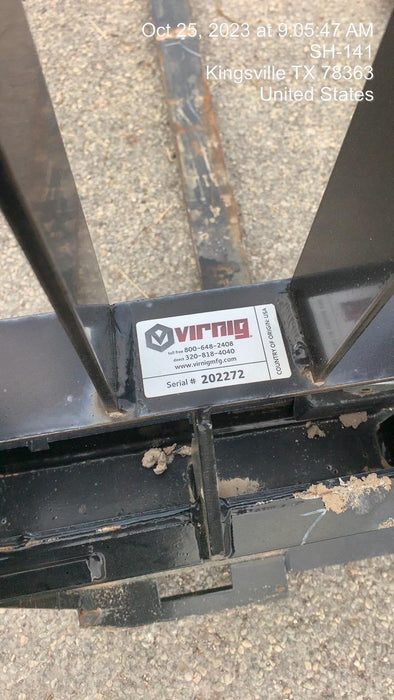 2023 VIRNIG 48" Pallet Forks - Virnig