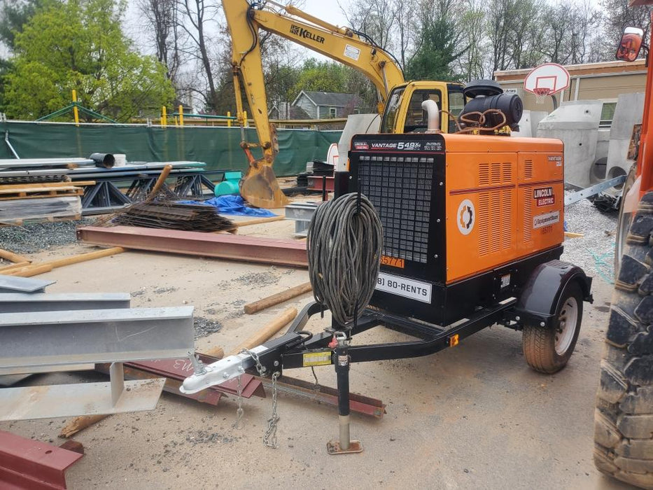 2021 Lincoln Electric Vantage 549X Ready Pak 3, ORANGE (includes trailer, cable rack, fender light kit)