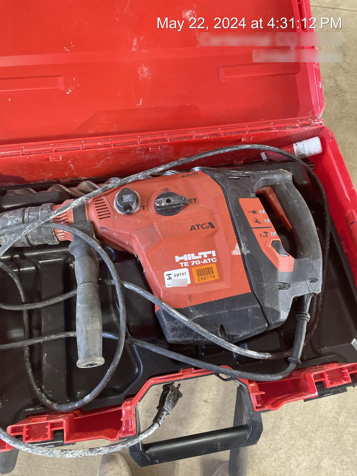 2023 HILTI TE 70-ATC/AVR