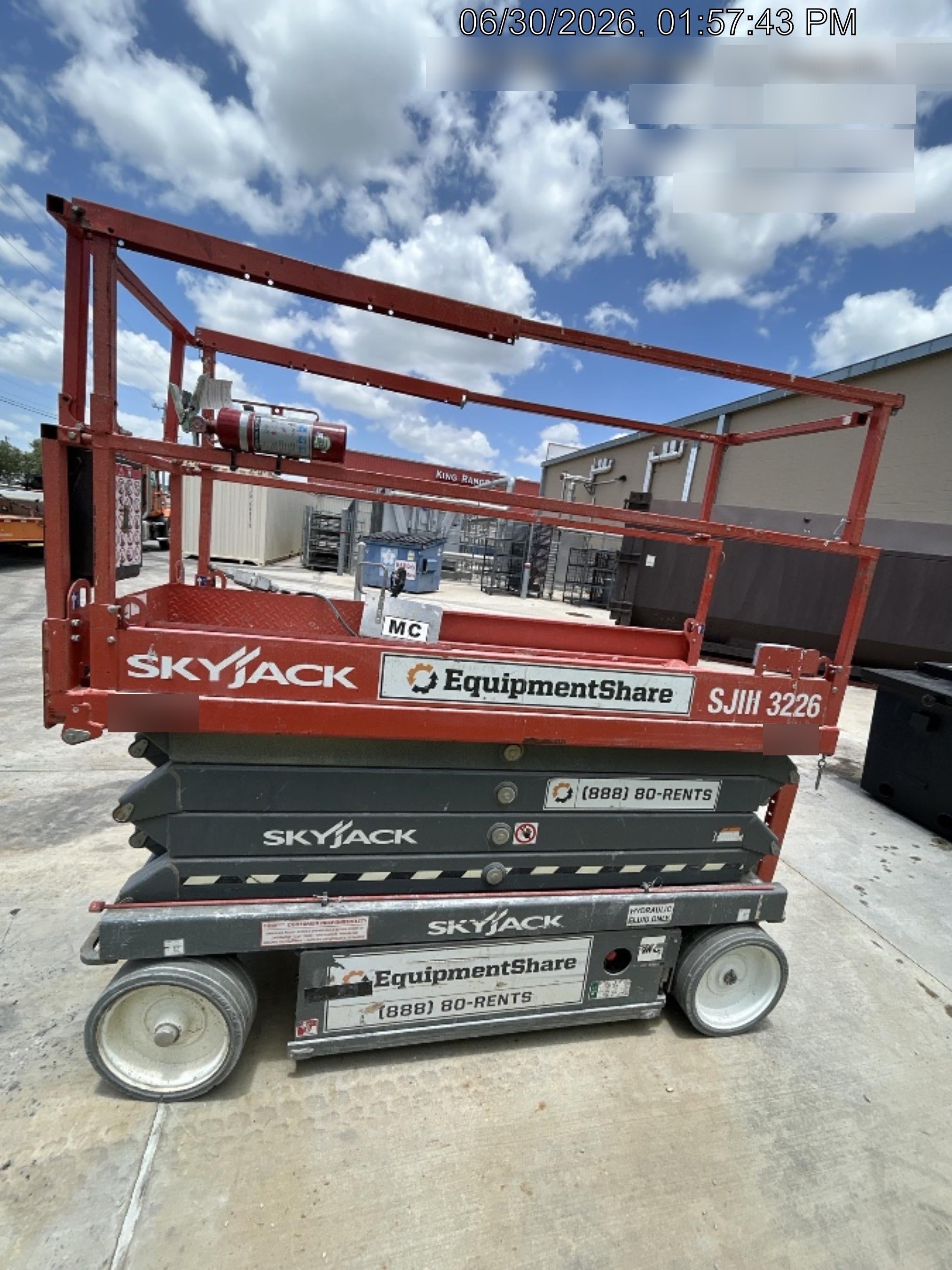2019 Skyjack SJIII-3226 Standard Options, Trojan Batteries