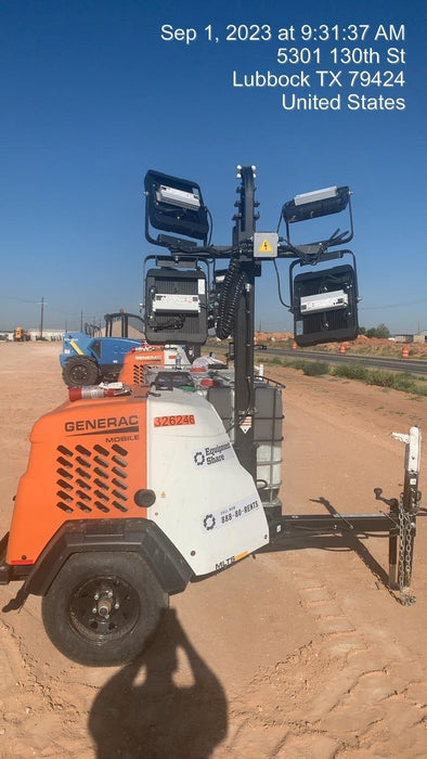 2023 Generac MLT2 Diesel, Flex Switch 120V Input, Powerzone Controller, (4) 320W LED Lights, 4kW Generator, 39.9 Gal Fuel Tank, 2" Ball, T3