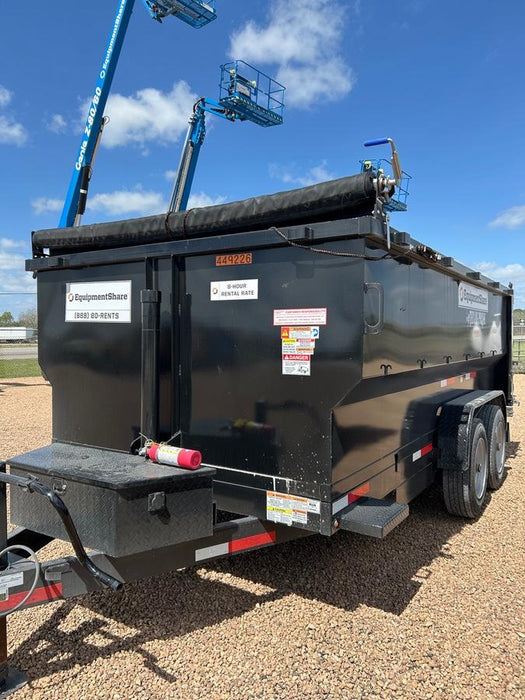 2025 TEXAS PRIDE TRAILERS 14'L x 7'W 5 Cu Yd Trunnion Hydraulic Dump