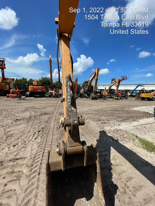 2015 Case CX80C CLOSED CAB, A/C, RUBBER TRACKS PADS, 7'-2" ARM