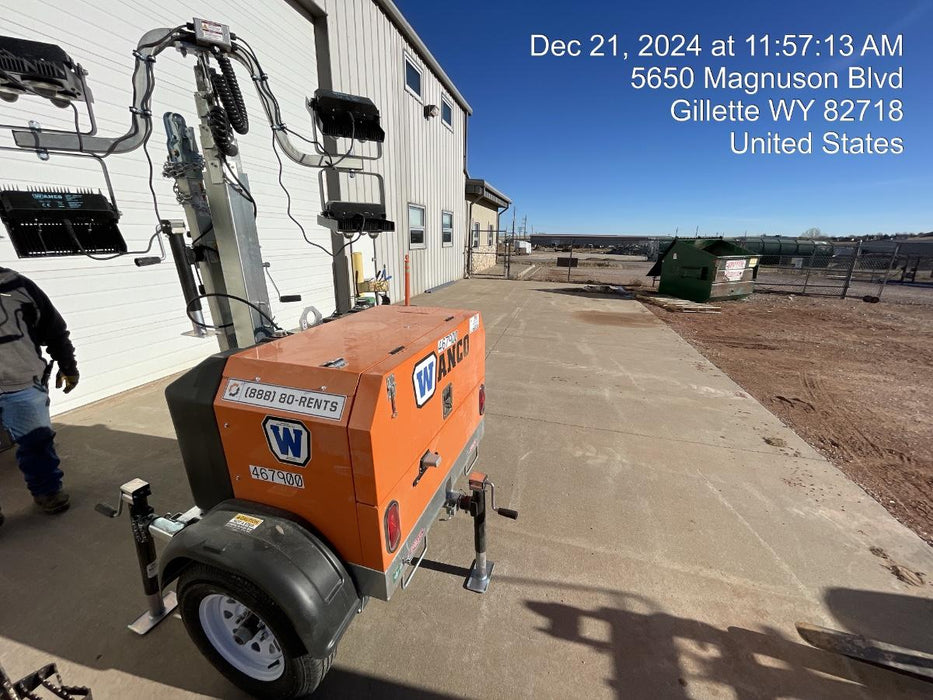 2024 Wanco WLTT-4MM4K Diesel, Deep Sea Controller, Shore Power Plug, Auto Start, (4) 350W LED Floodlights, 4kW Generator, 60 Gal Fuel Tank, 2" Ball, T3