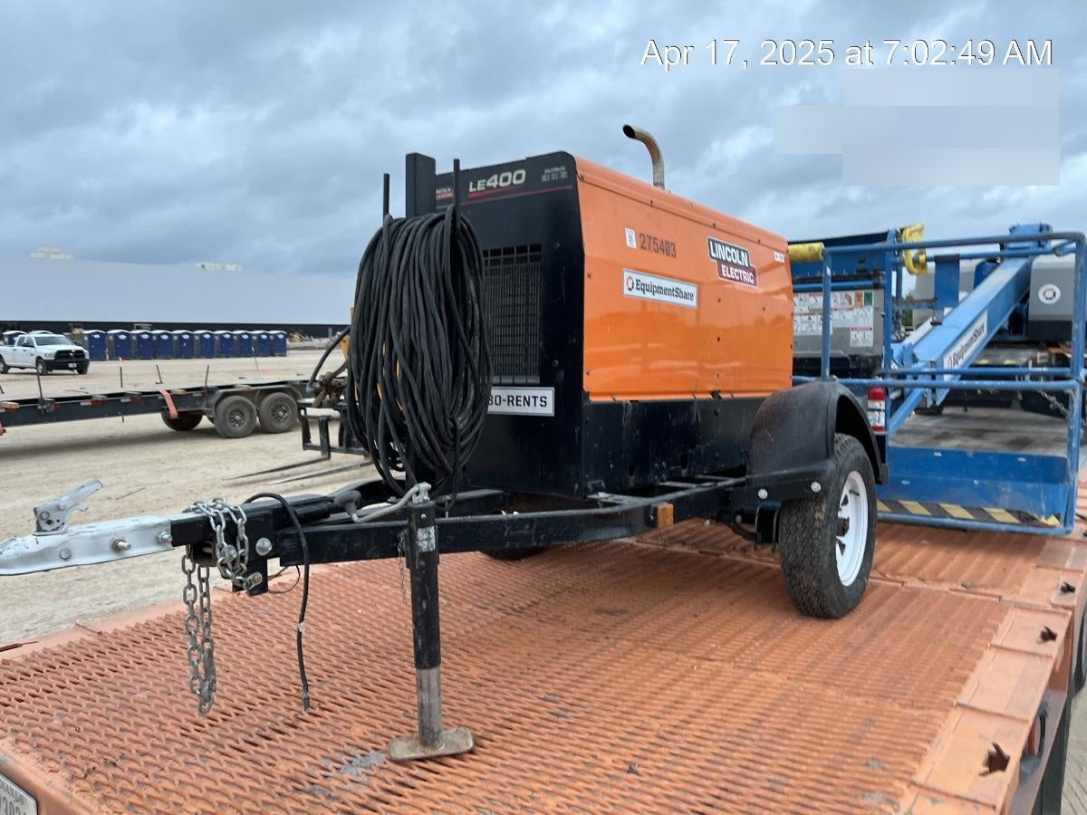 2022 Lincoln Electric LE400 Kubota V1505, Trlr, Cable Rack, Light Kit, ES Decals, T3