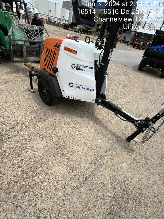 2023 Generac MLT2 Diesel, Flex Switch 120V Input, Powerzone Controller, 
(4) 320W LED Lights, 4kW Generator, 39.9 Gal Fuel Tank, 2" Ball, T3