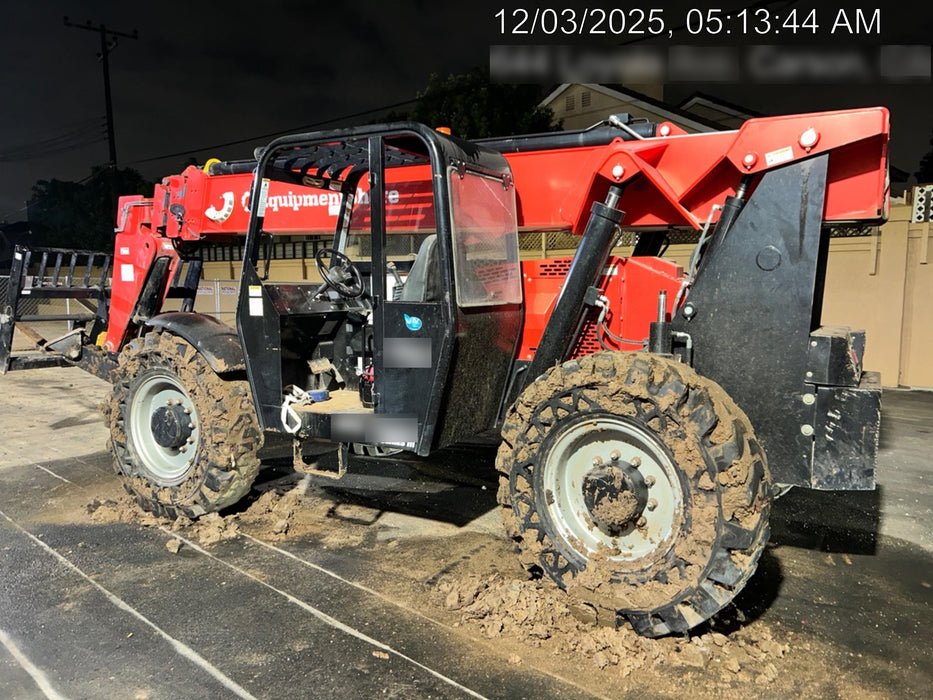 2019 Manitou MTA10055 Canopy, 120 HP, Solid Tires, Work Lights, Lift Hook, Auxiliary Hydraulics 66" Carriage and 60" Forks