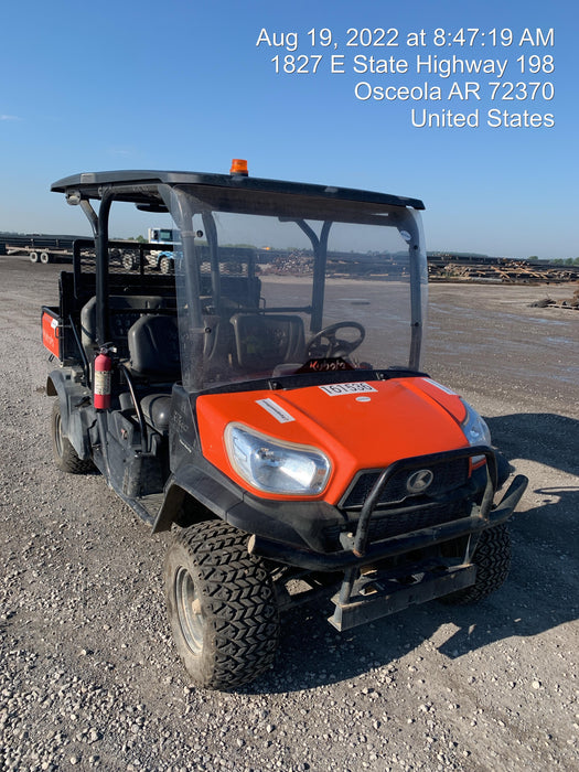 2021 Kubota RTV-X1140W-H Plastic Canopy, Windshield Acrylic Clear, LED Strobe Light, Wire Harness Kit, Back up Alarm