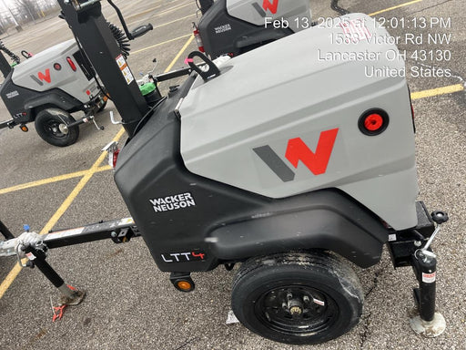 2024 Wacker Neuson LTT4 Diesel, Kohler KDW702, Deep Sea Controller, Auto Start, LED 320W, Bypass Outlet, T3