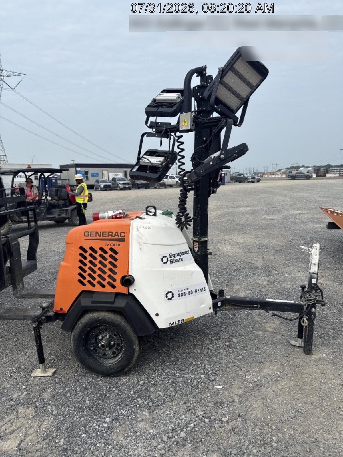 2024 Generac MLT2 Diesel, Flex Switch 120V Input, Powerzone Controller, 
(4) 320W LED Lights, 4kW Generator, 39.9 Gal Fuel Tank, 2" Ball, T3