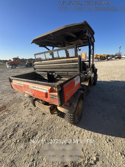 2022 Kubota RTV-X1140W-H Plastic Canopy, Windshield Acrylic Clear, LED Strobe Light, Wire Harness Kit, Back up Alarm