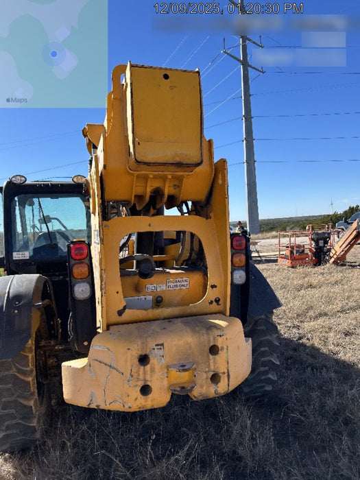 2019 JCB 512-56 Enclosed Cab, 74 HP, Solid Tires, Worklights, Beacon, Aux Hydraulics, Lifting Eye 60" Carriage/60" Forks