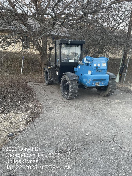 2019 Genie GTH-5519 Cab/Heat/AC, Solid RT Tires, LED Work Lights, Beacon, 48" Carriage, 48" Forks