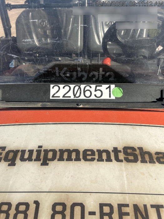 2022 Kubota RTV-X1140W-H Plastic Canopy, Windshield Acrylic Clear, LED Strobe Light, Wire Harness Kit, Back up Alarm