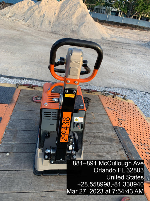 2023 Multiquip MVH158 Honda GX200, 17" Plate, Gas