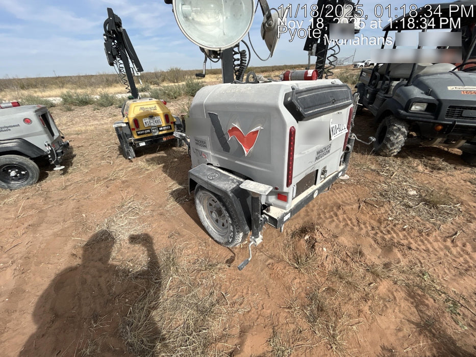 2018 Wacker Neuson LTV6L-MH LTV6L Mobile Light Tower w/Fuel Level Sensor Installed