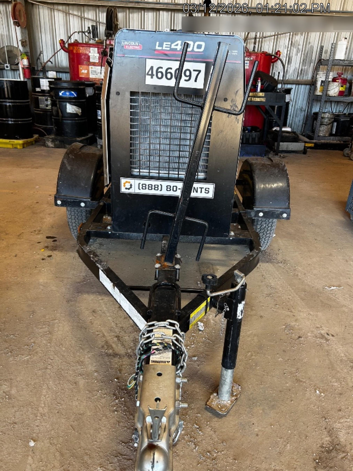 2024 Lincoln Electric LE400 Kubota V1505, Trlr, Cable Rack, Light Kit, ES Decals, T3