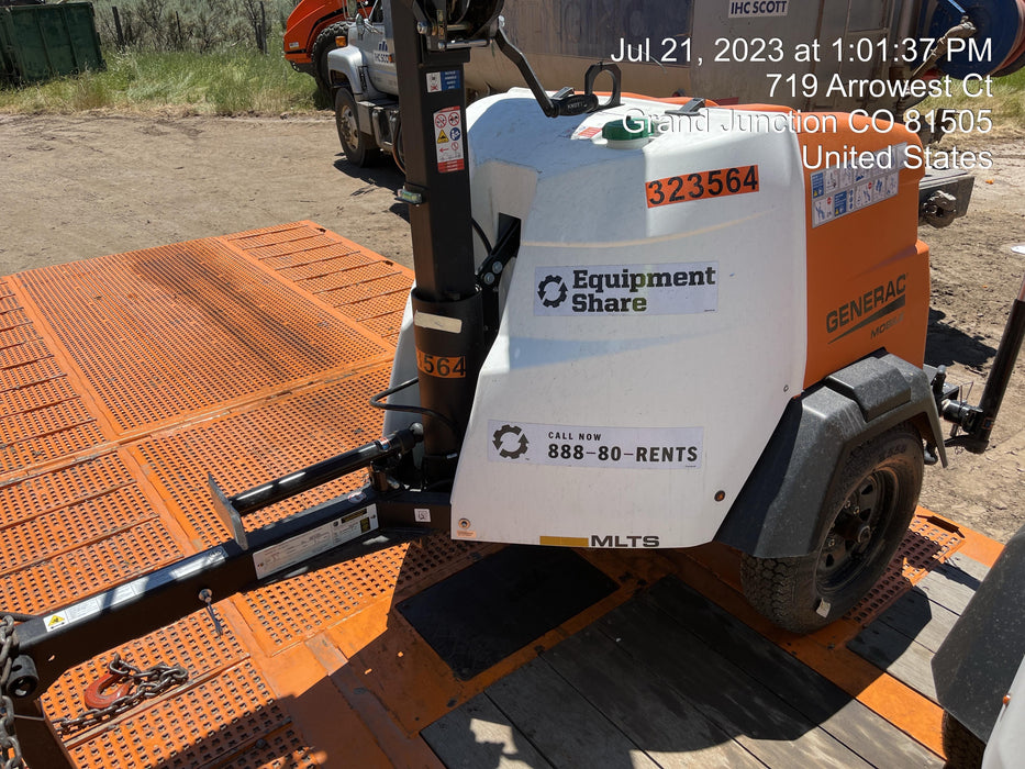 2023 Generac MLT2 Diesel, Flex Switch 120V Input, Powerzone Controller, (4) 320W LED Lights, 4kW Generator, 39.9 Gal Fuel Tank, 2" Ball, T3