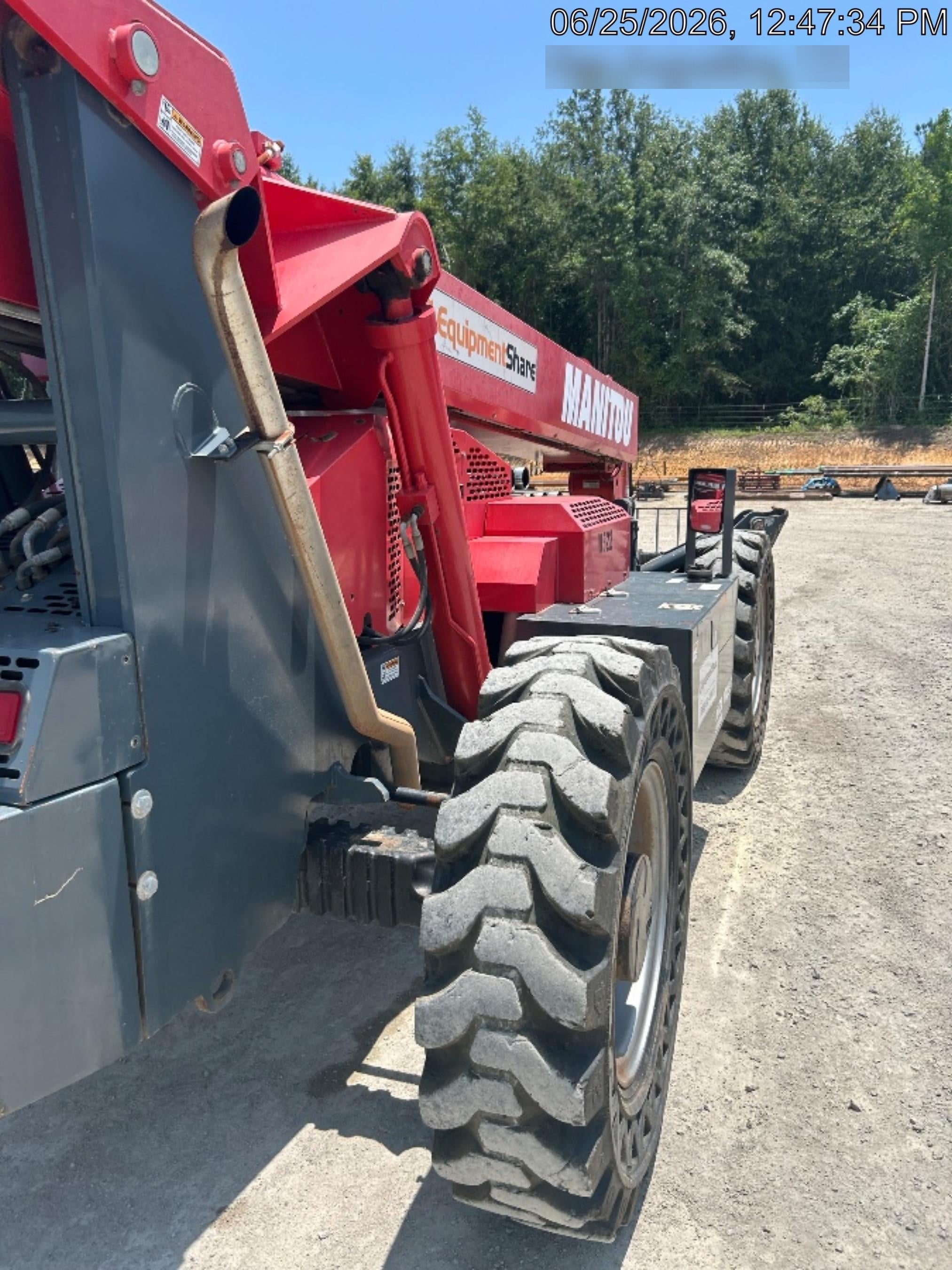 2018 Manitou MTA10055 Manitou MTA 10055 w/Cab/Heat/AC, Work Lights/Strobe, Aux Hyd, Solid Tires, Lift Hook, 66" Carriage, 60" Forks