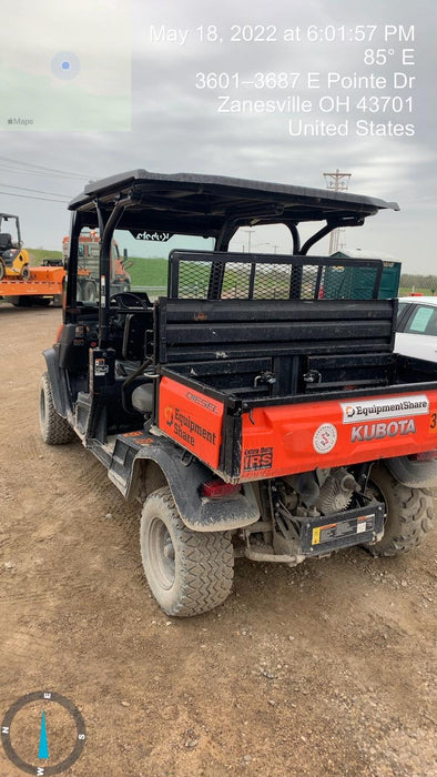 2019 Kubota RTV-X1140W-H 4wd Utility Cart, LED Strobe, Windshield Tempered Glass, Plastic Canopy, Wire Harness Kit, Backup Alarm