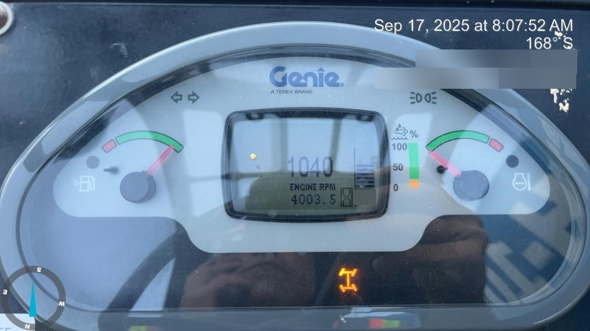 2017 Genie GTH-1056 Genie GTH1056, Solid Tires, 60" carriage, Open ROPS