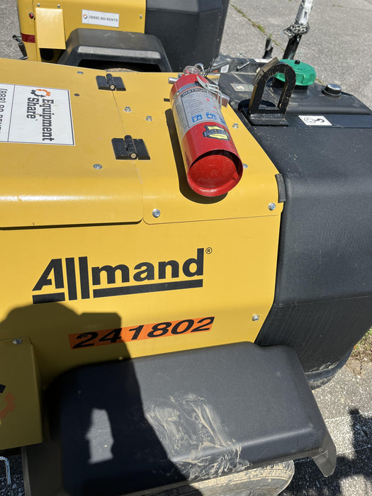 2022 Allmand NLV3GR (4) LED Light Fixture 350W, 23' Vertical Mast, 3kW Prime, Towable, Deep Sea L401, Leveling Jacks, Yanmar T4F 5.8hp