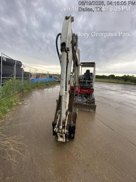 2019 Takeuchi TB260 Takeuchi TB260 Canopy w/Rubber Tracks, Auxiliary Hydraulics, Standard Blade, Manual QC