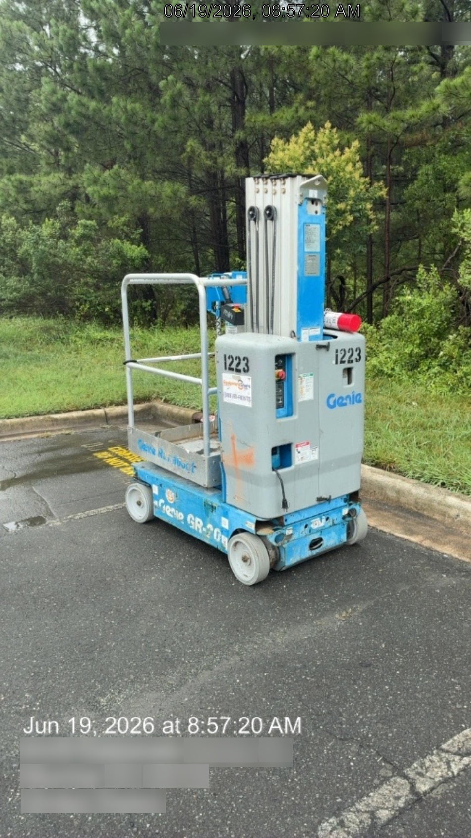 2016 GENIE GR-20