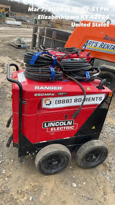 2022 Lincoln Electric Ranger 260MPX K3458-1 Ranger Gasoline Engine Driven Welder (Kohler)