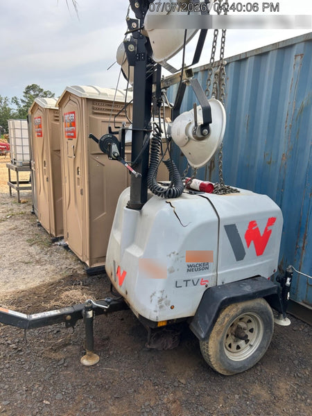 2019 Wacker Neuson LTV6L-MH Wacker Neuson LTV6L Mobile Light Tower w/Fuel Level Sensor Installed
