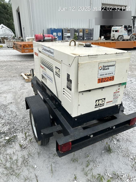2020 Multiquip DLW400ESA4 400 amp Welder, 14kW, 120/240V, T4F Kubota, Trailer