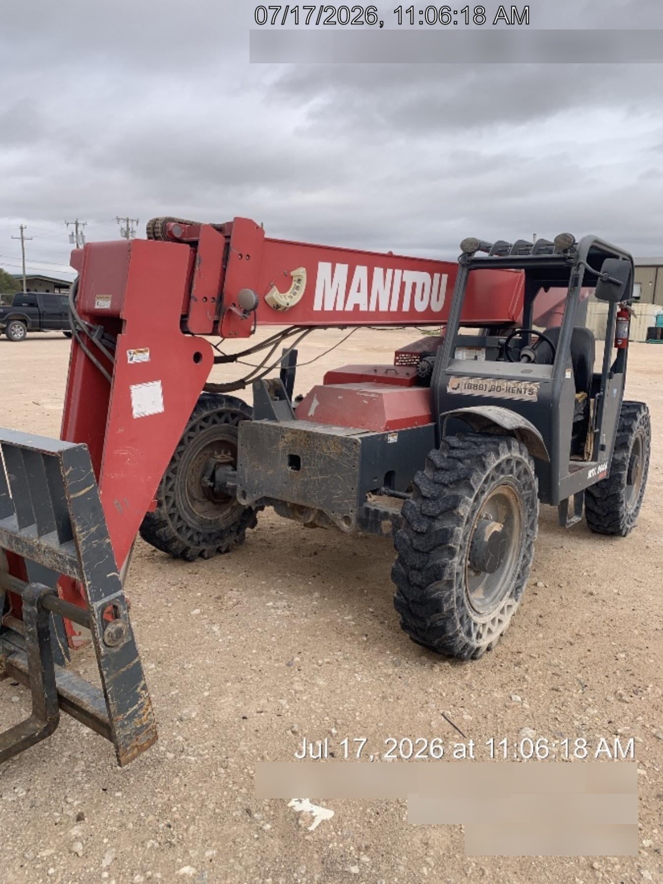 2019 Manitou MTA8044 Manitou MTA8044 - 74 HP T4, Canopy, Worklights/Strobe, Beacon, 66" Carriage, 48" Forks, Solid Tires, Lift Hook, Aux Hydraulics