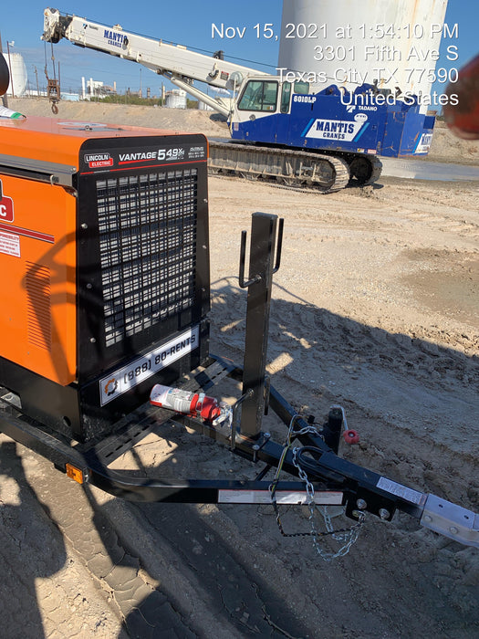 2021 Lincoln Electric Vantage 549X Ready Pak 3, ORANGE (includes trailer, cable rack, fender light kit)