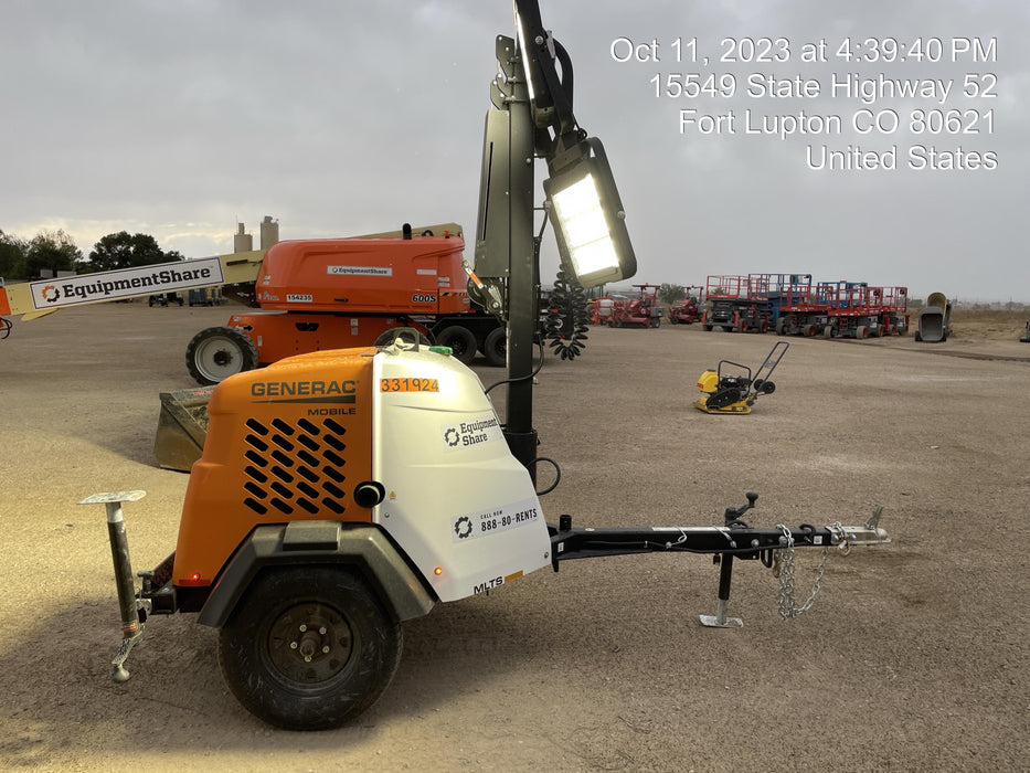 2023 Generac MLT2 Diesel, Flex Switch 120V Input, Powerzone Controller, (4) 320W LED Lights, 4kW Generator, 39.9 Gal Fuel Tank, 2" Ball, T3